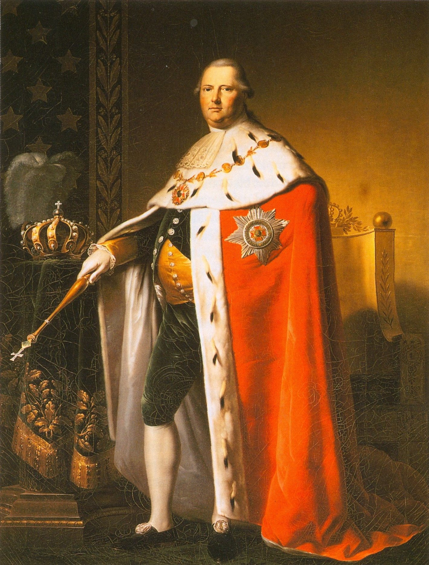 König Friedrich I. von Württemberg im Krönungsornat